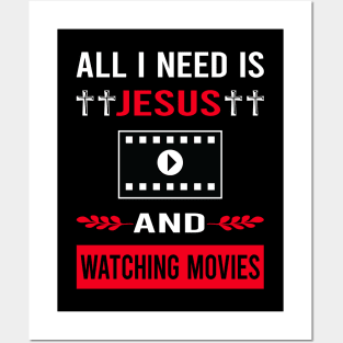 I Need Jesus And Watching Movies Movie Posters and Art